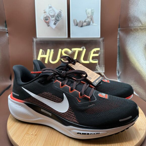 Nike Air Zoom Pegasus 41 Cleveland Browns Black-White-Orange Sz 10 NWT main image 2